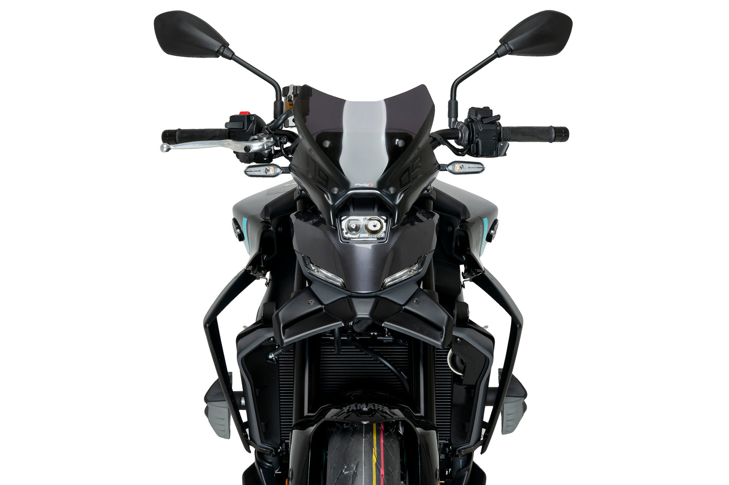PUIG Downforce Naked Front Spoiler | mit ABE | matt-schwarz | passend für Yamaha MT-09 / SP / Y-AMT - Modelle (2024-2026)