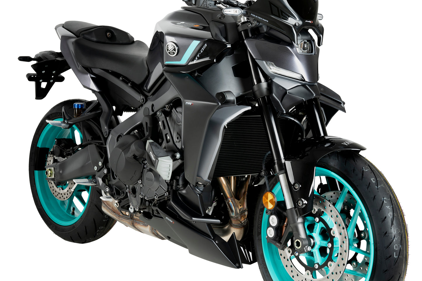 PUIG Downforce Naked Front Spoiler | mit ABE | matt-schwarz | passend für Yamaha MT-09 / SP / Y-AMT - Modelle (2024-2026)
