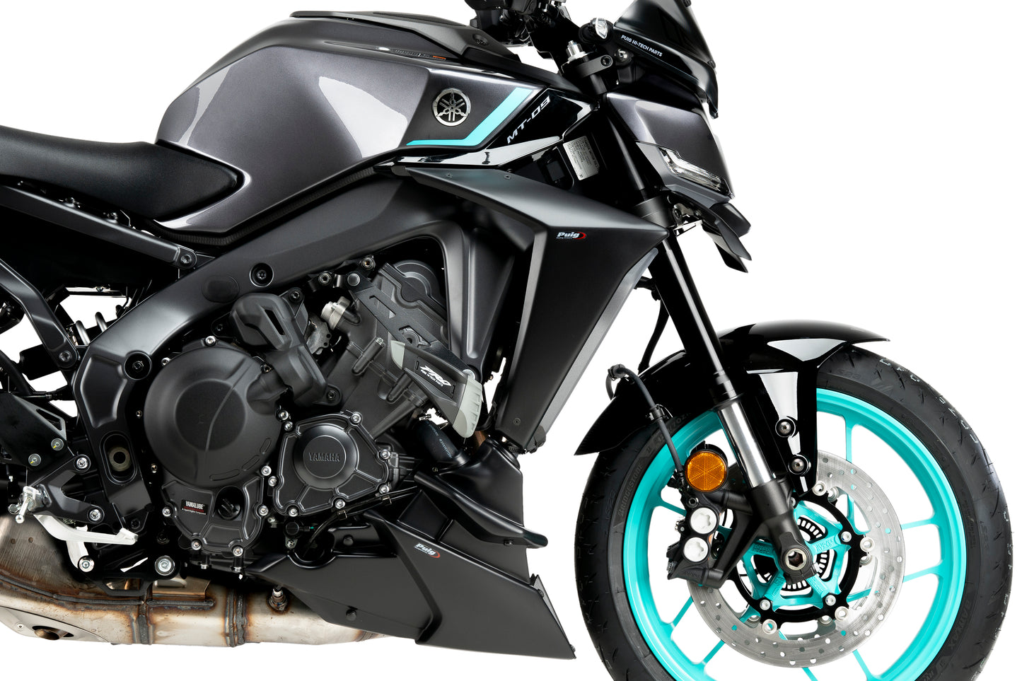 PUIG Downforce Naked Front Spoiler | mit ABE | matt-schwarz | passend für Yamaha MT-09 / SP / Y-AMT - Modelle (2024-2026)
