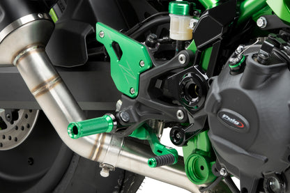 PUIG Bremsfusspedal | verstellbar | gruen | passend für Kawasaki Z900 / SE - Modelle (2025-2026)