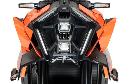 PUIG Downforce Naked Front Spoiler | mit ABE | matt-schwarz | passend für KTM 990 Duke / R - Modelle (2024-2026)