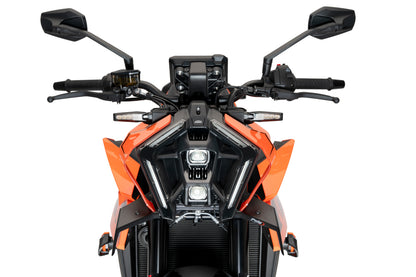 PUIG Downforce Naked Front Spoiler | mit ABE | matt-schwarz | passend für KTM 990 Duke / R - Modelle (2024-2026)