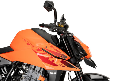 PUIG Downforce Naked Front Spoiler | mit ABE | matt-schwarz | passend für KTM 990 Duke / R - Modelle (2024-2026)