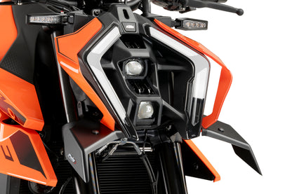 PUIG Downforce Naked Front Spoiler | mit ABE | matt-schwarz | passend für KTM 990 Duke / R - Modelle (2024-2026)