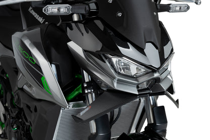 PUIG Downforce Naked Front Spoiler | mit ABE | carbon-look | passend für Kawasaki Z500 / SE - Modelle (2024-2026)
