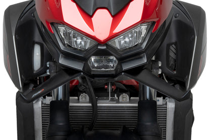 PUIG Downforce Naked Front Spoiler | mit ABE | matt-schwarz | passend für Kawasaki Z500 / SE - Modelle (2024-2026)