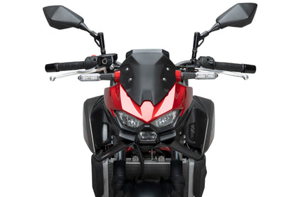 PUIG Downforce Naked Front Spoiler | mit ABE | matt-schwarz | passend für Kawasaki Z500 / SE - Modelle (2024-2026)