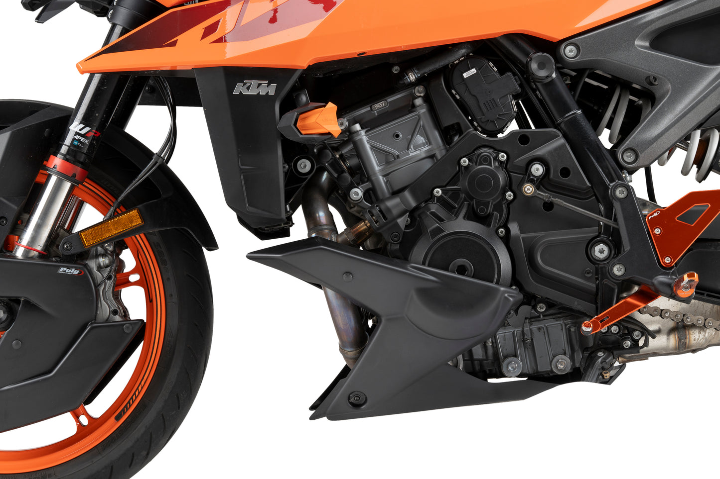 PUIG Bugspoiler | mit ABE | matt-schwarz | passend für KTM 990 Duke / R - Modelle (2024-2026)