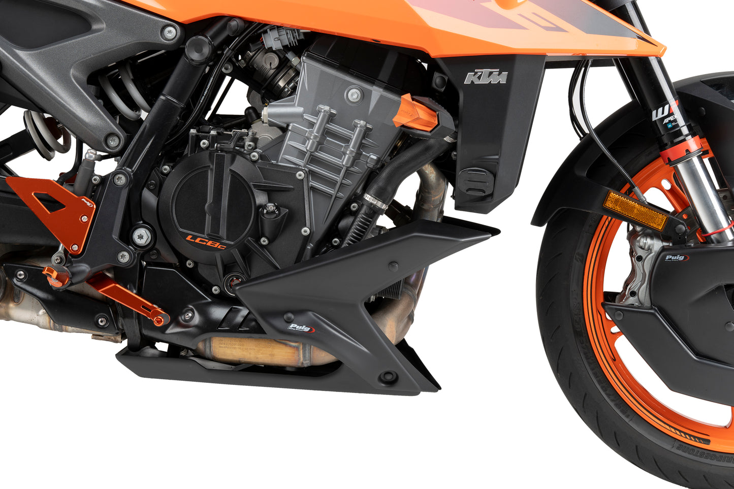 PUIG Bugspoiler | mit ABE | matt-schwarz | passend für KTM 990 Duke / R - Modelle (2024-2026)