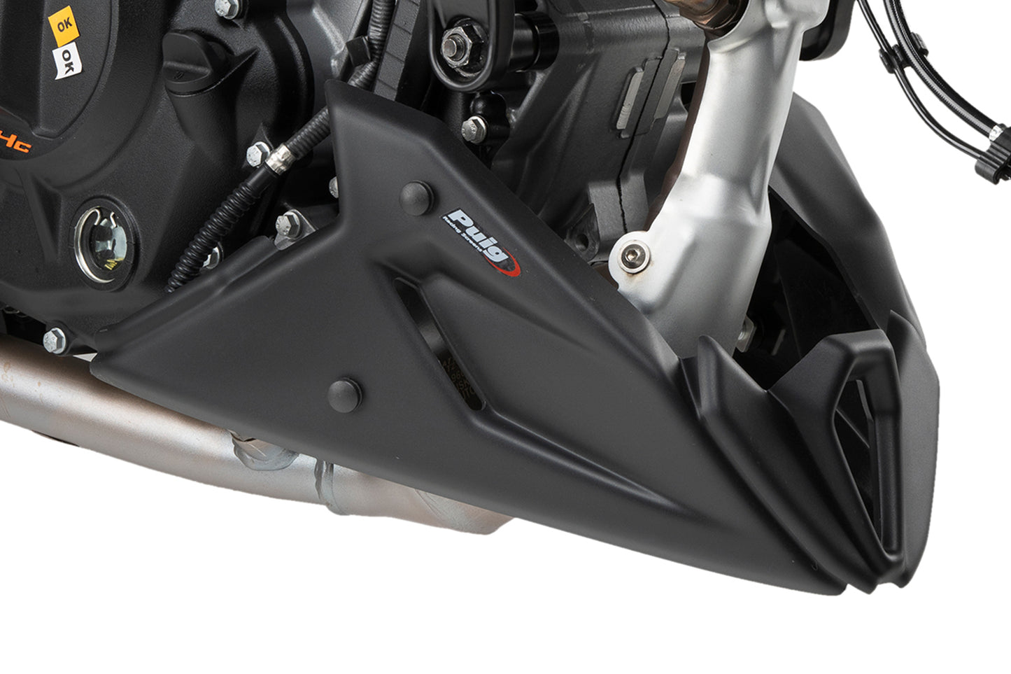 PUIG Bugspoiler | mit ABE | matt-schwarz | passend für KTM 125 Duke - Modelle (2021-2025)
