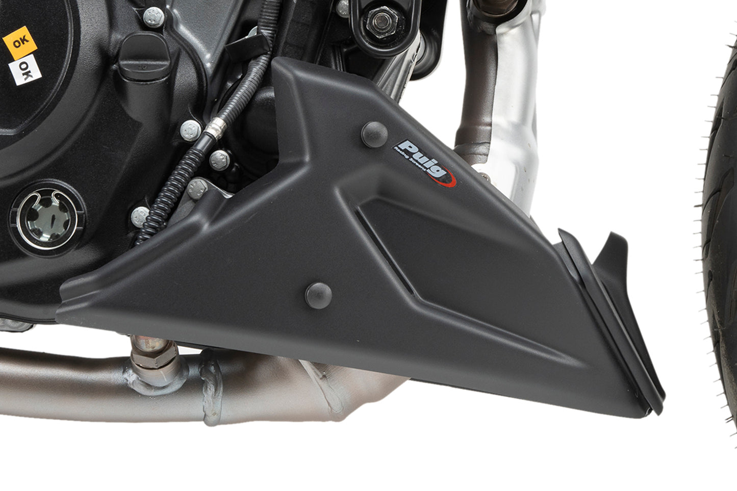 PUIG Bugspoiler | mit ABE | matt-schwarz | passend für KTM 125 Duke - Modelle (2021-2025)