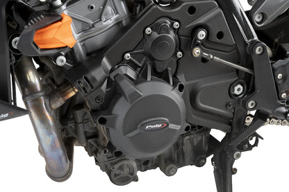 PUIG Motordeckelschoner | 3-teilig | schwarz | passend für KTM 990 Duke R - Modelle (2026)