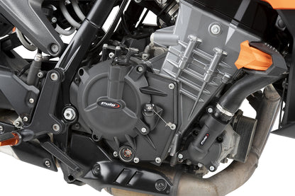 PUIG Motordeckelschoner | 3-teilig | schwarz | passend für KTM 990 Duke R - Modelle (2026)