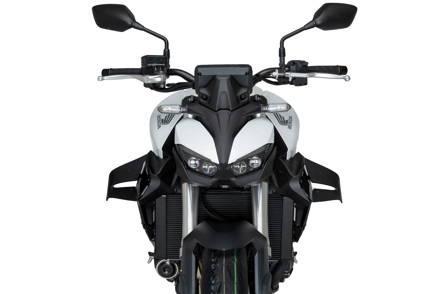 PUIG D12 Spoiler | mit ABE | matt-schwarz | passend für CB 1000 Hornet / SP - Modelle (2025)