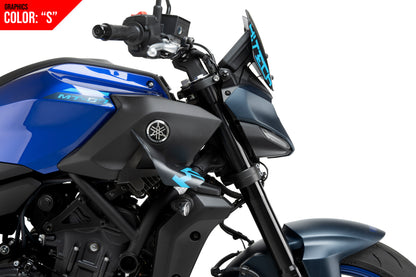 PUIG D12 Spoiler | mit ABE | graphics | passend für Yamaha MT-07 / Y-AMT - Modelle (2025-2026)