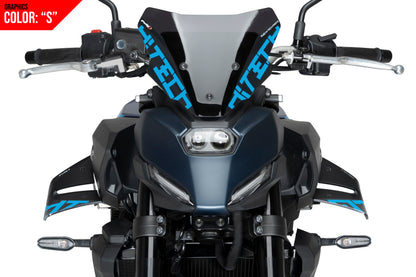 PUIG D12 Spoiler | mit ABE | graphics | passend für Yamaha MT-07 / Y-AMT - Modelle (2025-2026)