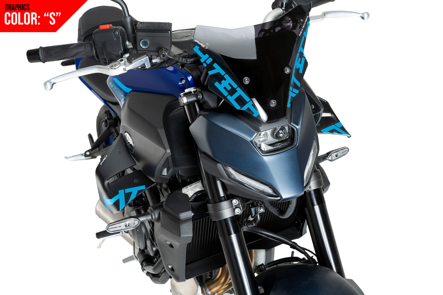 PUIG D12 Spoiler | mit ABE | graphics | passend für Yamaha MT-07 / Y-AMT - Modelle (2025-2026)