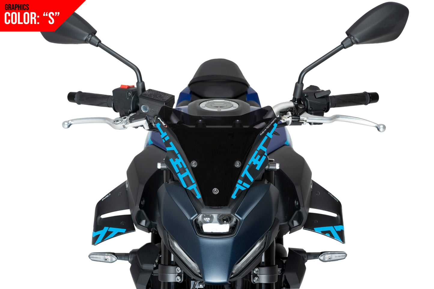 PUIG D12 Spoiler | mit ABE | graphics | passend für Yamaha MT-07 / Y-AMT - Modelle (2025-2026)