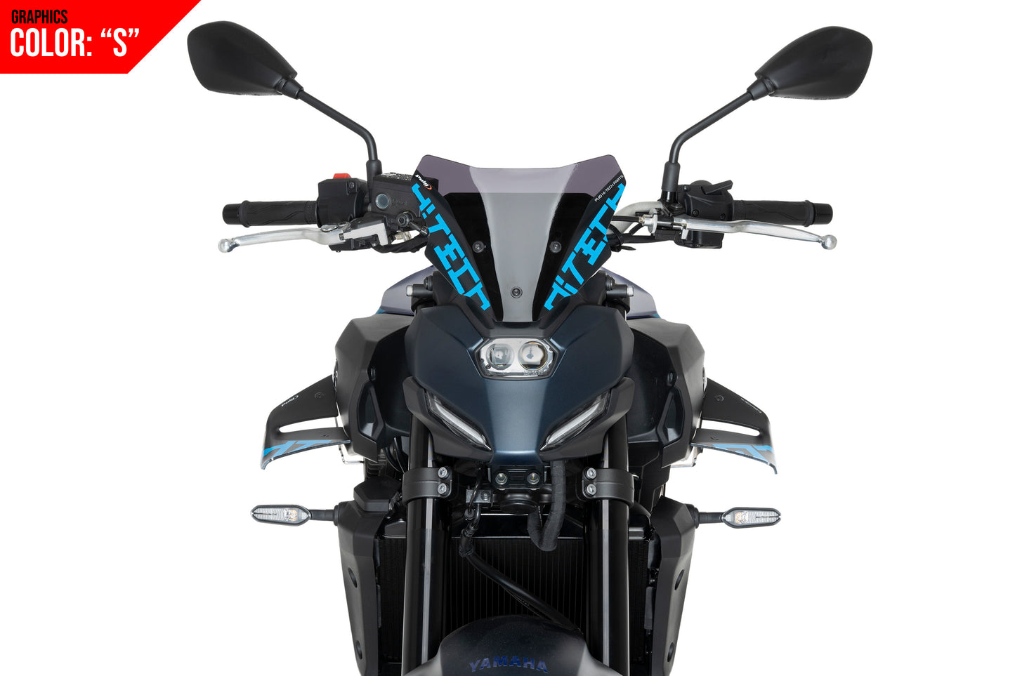 PUIG D12 Spoiler | mit ABE | graphics | passend für Yamaha MT-07 / Y-AMT - Modelle (2025-2026)