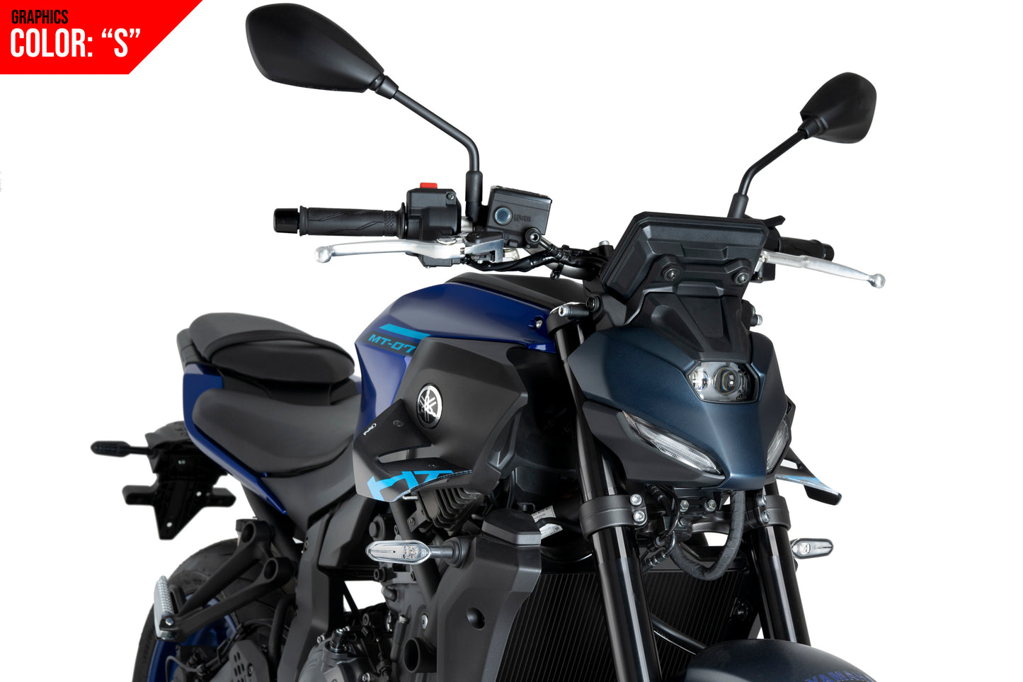 PUIG D12 Spoiler | mit ABE | graphics | passend für Yamaha MT-07 / Y-AMT - Modelle (2025-2026)