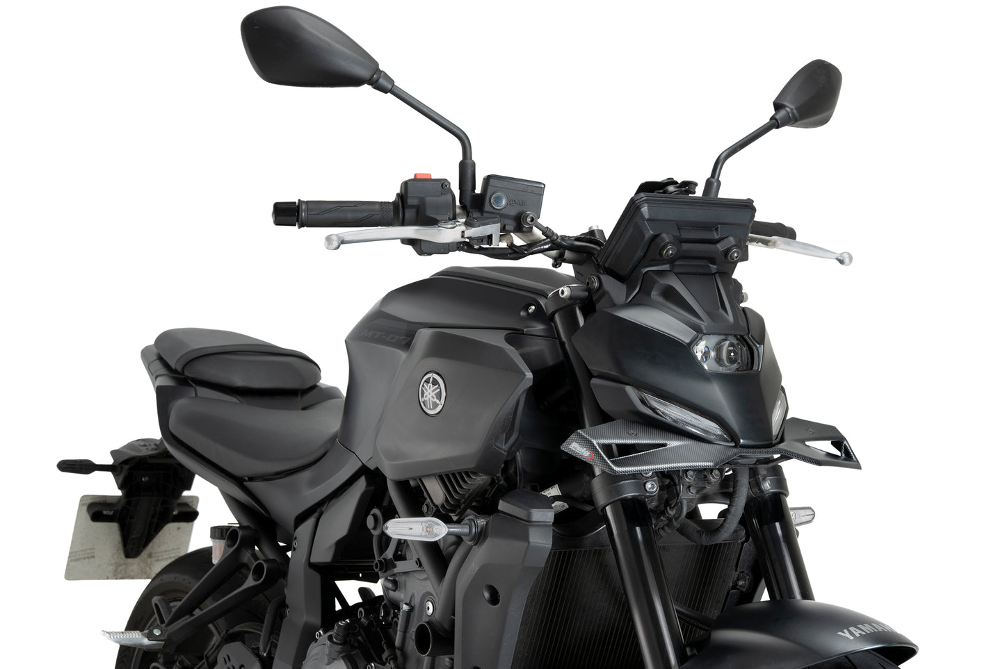 PUIG Downforce Naked Front Spoiler | mit ABE | carbon-look | passend für Yamaha MT-07 / Y-AMT - Modelle (2025-2026)