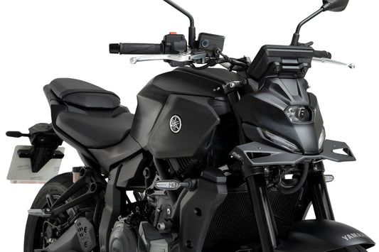 PUIG Downforce Naked Front Spoiler | mit ABE | matt-schwarz | passend für Yamaha MT-07 / Y-AMT - Modelle (2025-2026)