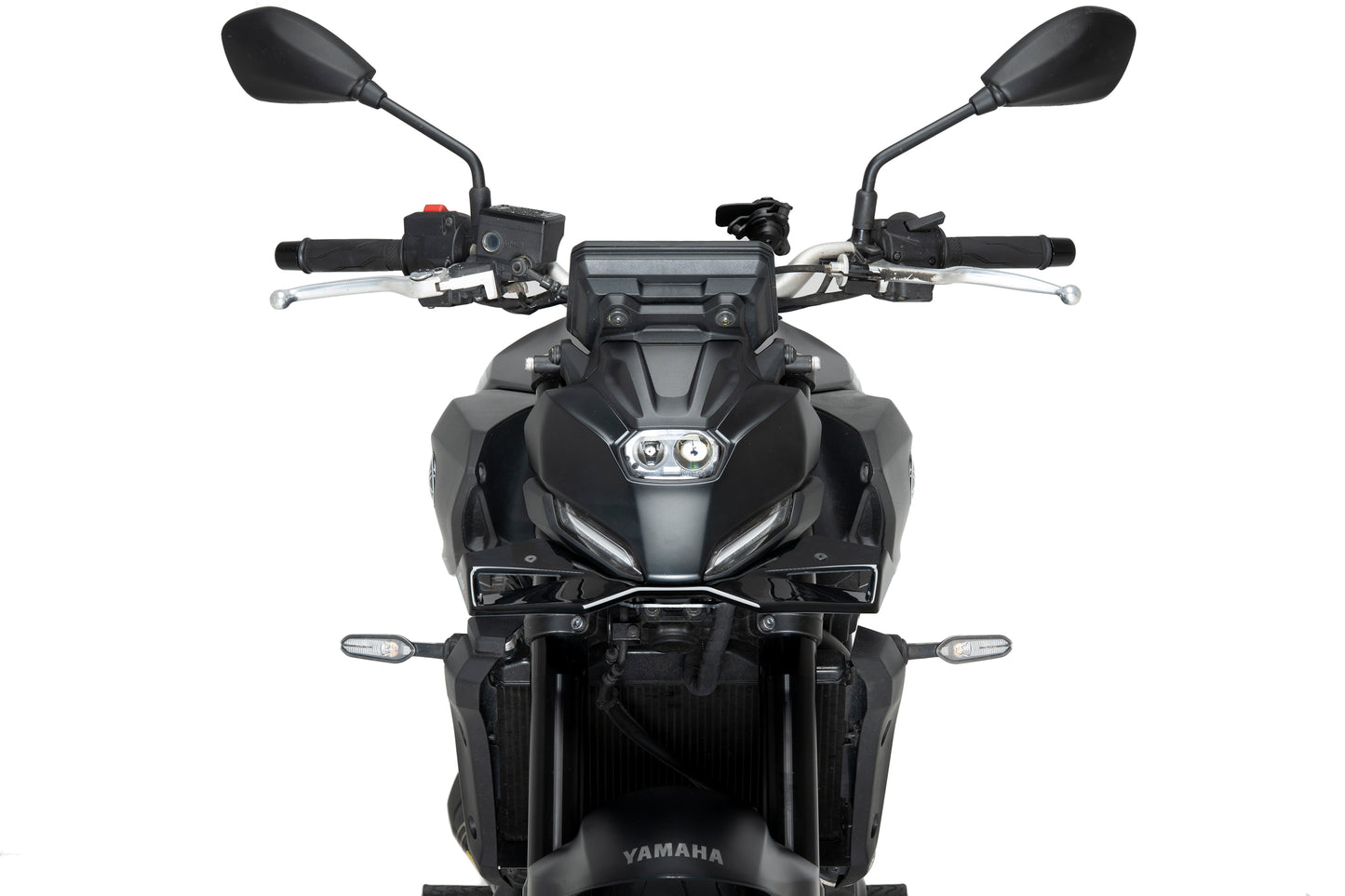 PUIG Downforce Naked Front Spoiler | mit ABE | schwarz | passend für Yamaha MT-07 / Y-AMT - Modelle (2025-2026)