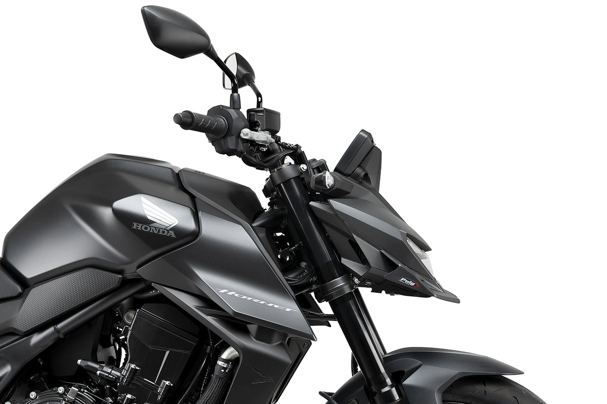 Spoiler anteriore Downforce Naked PUIG | con omologazione ABE | nero opaco | adatto per modelli Honda CB 750 Hornet / E-CLUTCH (2025-2026)