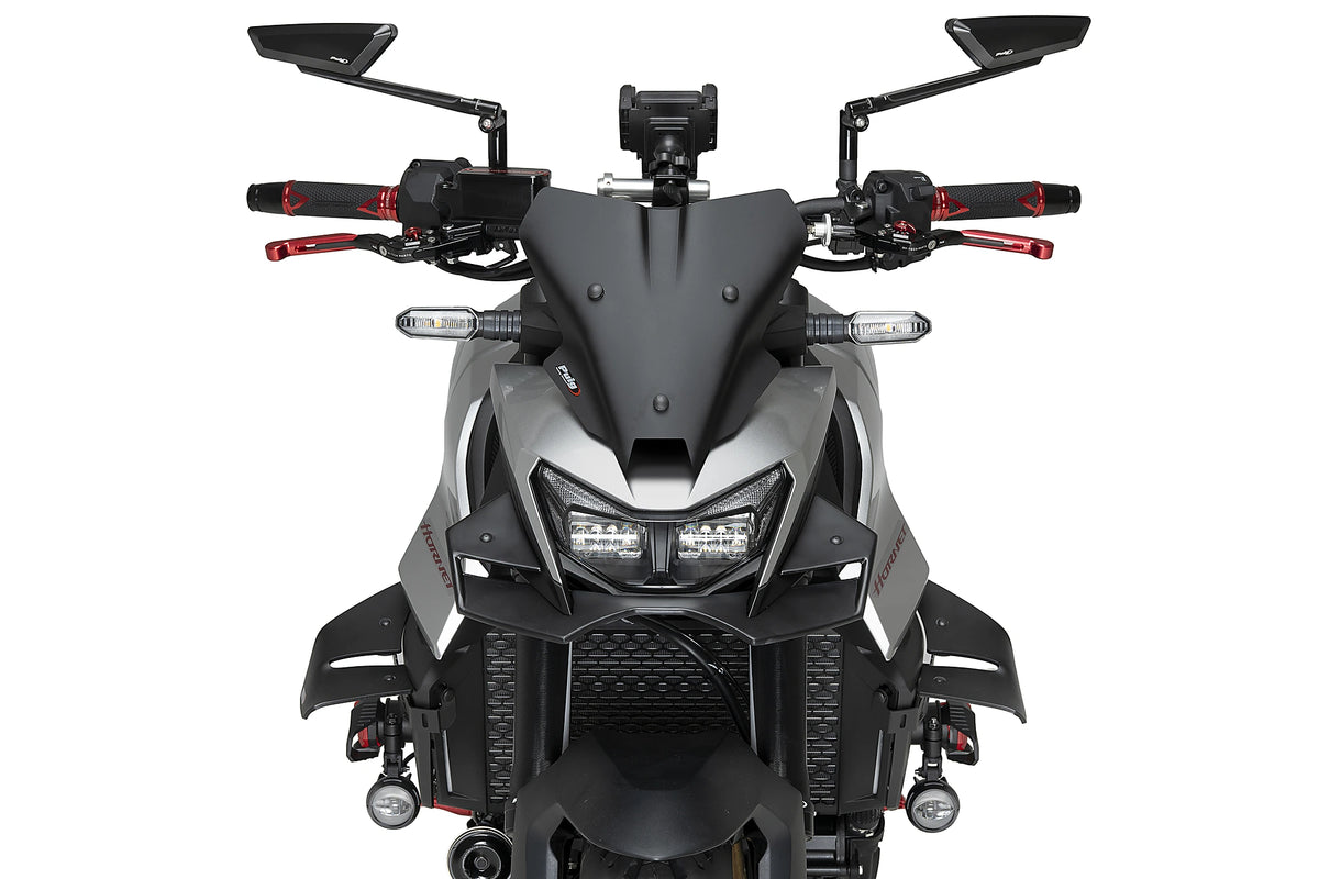 Spoiler anteriore Downforce Naked PUIG | con omologazione ABE | nero opaco | adatto per modelli Honda CB 750 Hornet / E-CLUTCH (2025-2026)