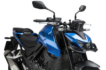 Spoiler avant Downforce Naked PUIG | avec ABE | noir | compatible avec les modèles Honda CB 750 Hornet / E-CLUTCH (2025-2026)