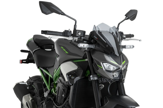 PUIG New Generation Sport Windschield | ABE | getönt | passend für Kawasaki Z900 / SE - Modelle (2025-2026)
