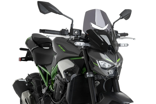 PUIG New Generation Touring Windschield | ABE | stark-getönt | passend für Kawasaki Z900 / SE - Modelle (2025-2026)