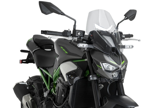 PUIG New Generation Touring Windschield | ABE | transparent | passend für Kawasaki Z900 / SE - Modelle (2025-2026)