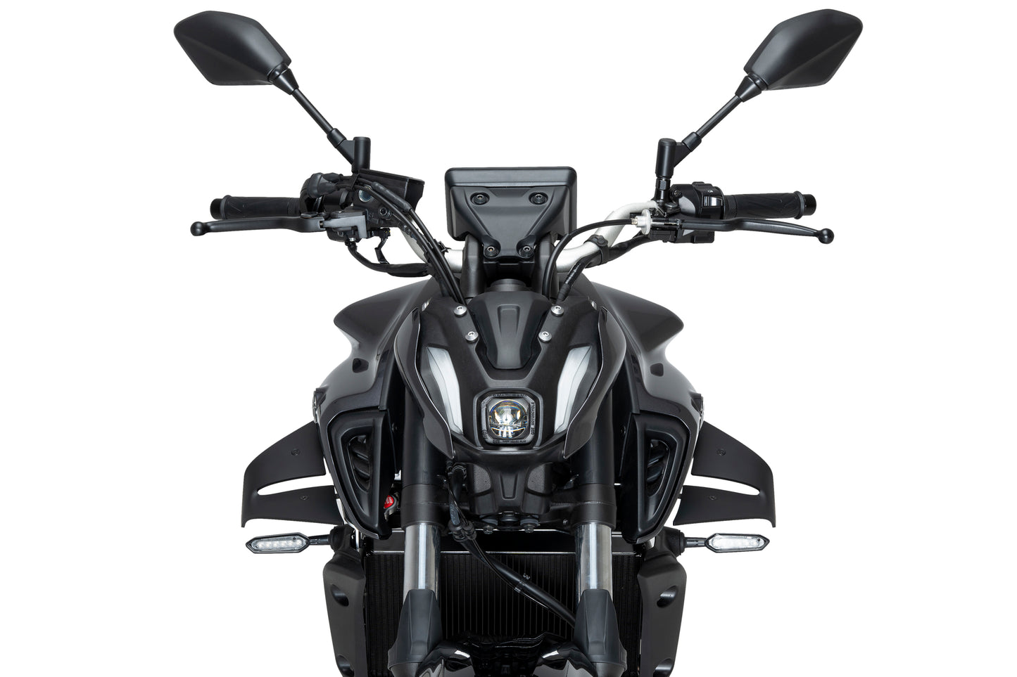 PUIG D12 Spoiler | mit ABE | matt-schwarz | passend für Yamaha MT-07 / PURE - Modelle (2021-2024)