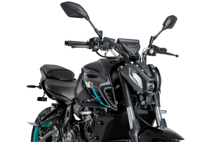 PUIG D12 Spoiler | mit ABE | matt-schwarz | passend für Yamaha MT-07 / PURE - Modelle (2021-2024)