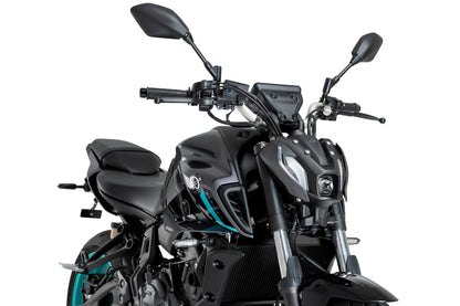 PUIG D12 Spoiler | mit ABE | schwarz | passend für Yamaha MT-07 / PURE - Modelle (2021-2024)