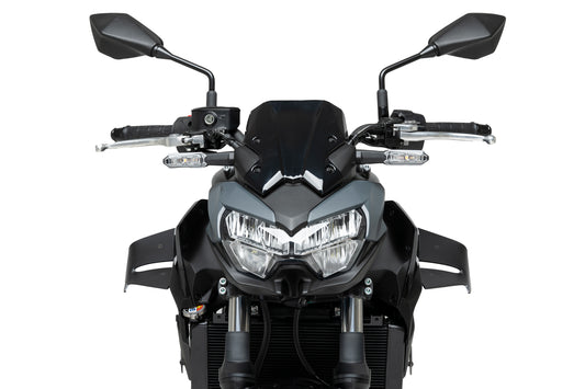 PUIG D12 Spoiler | mit ABE | matt-schwarz | passend für Kawasaki Z650 - Modelle (2020-2026)