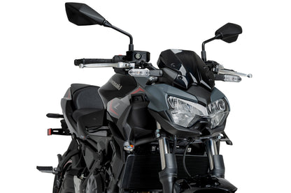 PUIG D12 Spoiler | mit ABE | schwarz | passend für Kawasaki Z650 - Modelle (2020-2026)