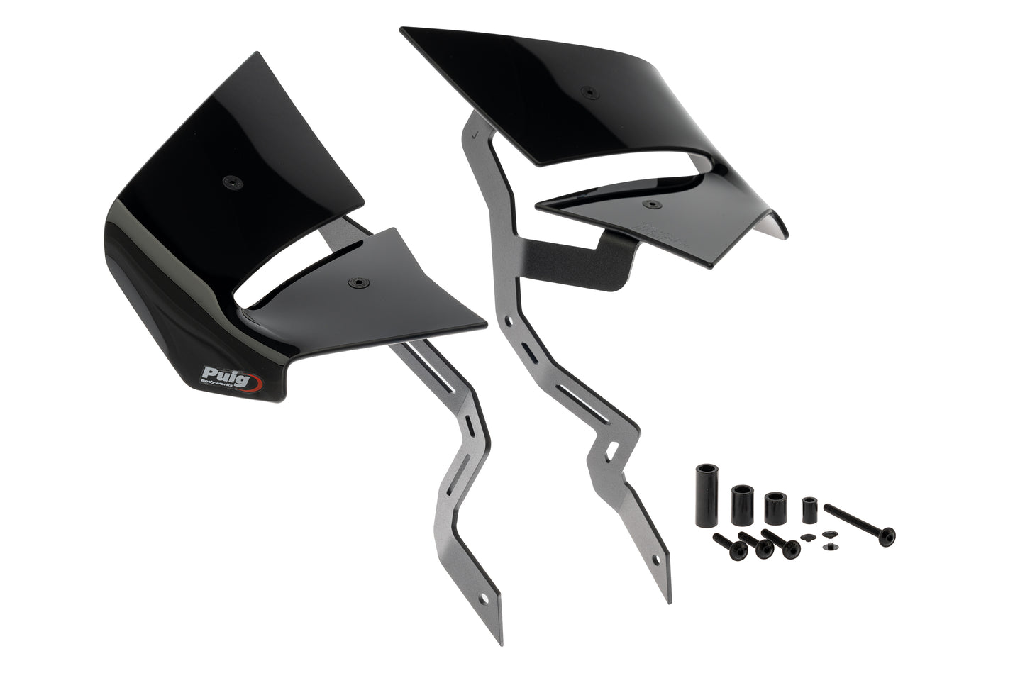 PUIG D12 Spoiler | mit ABE | schwarz | passend für Kawasaki Z650 - Modelle (2020-2026)
