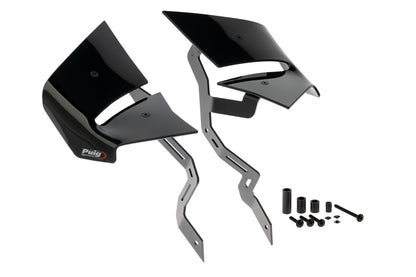 PUIG D12 Spoiler | mit ABE | schwarz | passend für Kawasaki Z650 - Modelle (2020-2026)