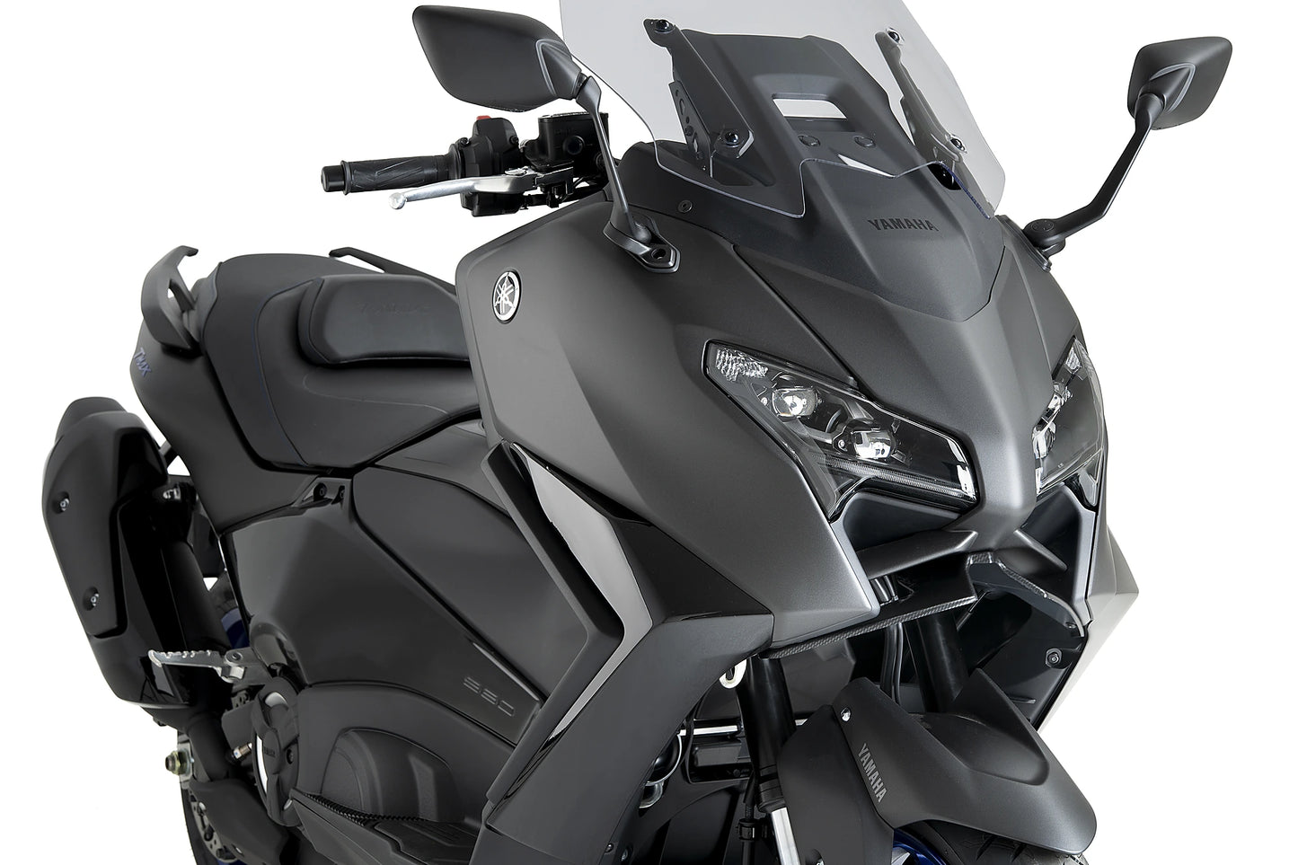 PUIG Downforce Naked Front Spoiler | mit ABE | carbon-look | passend für Yamaha T-MAX 560 / TECH MAX - Modelle (2025-2026)