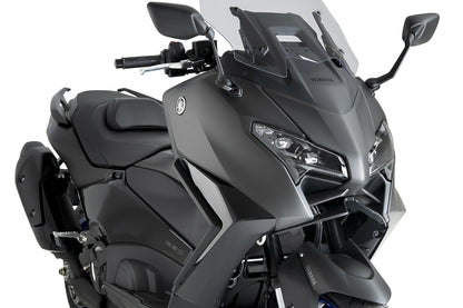 PUIG Downforce Naked Front Spoiler | mit ABE | carbon-look | passend für Yamaha T-MAX 560 / TECH MAX - Modelle (2025-2026)