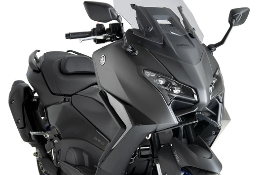 PUIG Downforce Naked Front Spoiler | mit ABE | carbon-look | passend für Yamaha T-MAX 560 / TECH MAX - Modelle (2025-2026)
