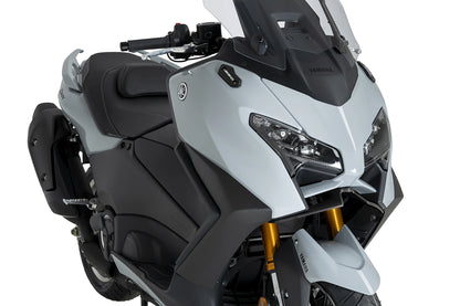 PUIG Downforce Naked Front Spoiler | mit ABE | matt-schwarz | passend für Yamaha T-MAX 560 / TECH MAX - Modelle (2025-2026)