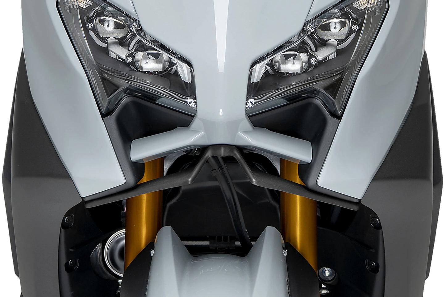 PUIG Downforce Naked Front Spoiler | mit ABE | matt-schwarz | passend für Yamaha T-MAX 560 / TECH MAX - Modelle (2025-2026)