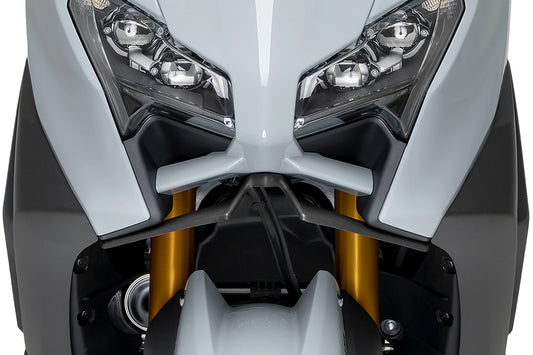 PUIG Downforce Naked Front Spoiler | mit ABE | matt-schwarz | passend für Yamaha T-MAX 560 / TECH MAX - Modelle (2025-2026)