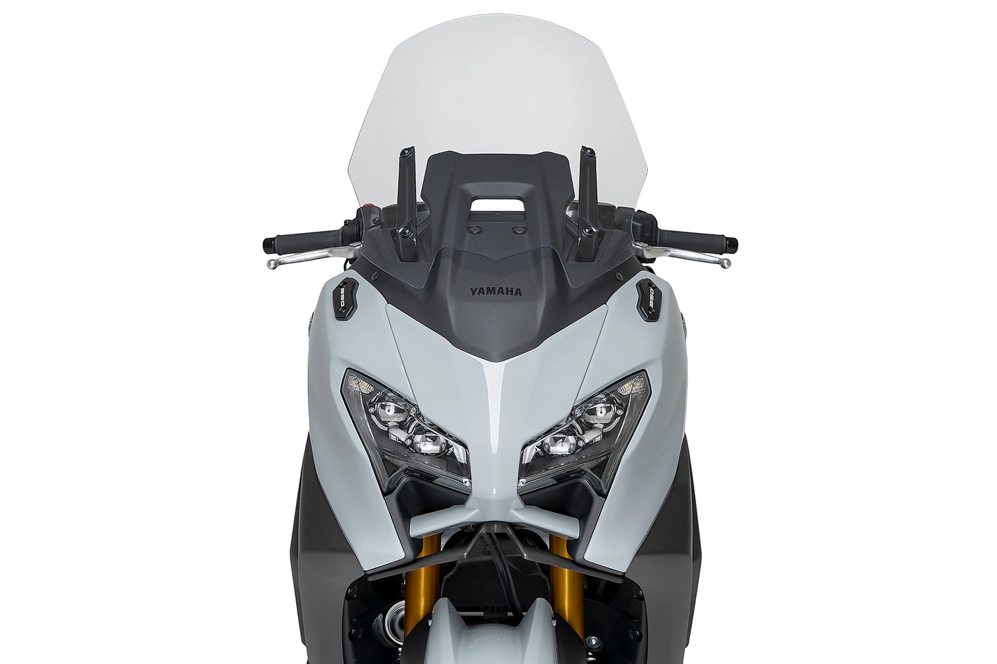 PUIG Downforce Naked Front Spoiler | mit ABE | matt-schwarz | passend für Yamaha T-MAX 560 / TECH MAX - Modelle (2025-2026)