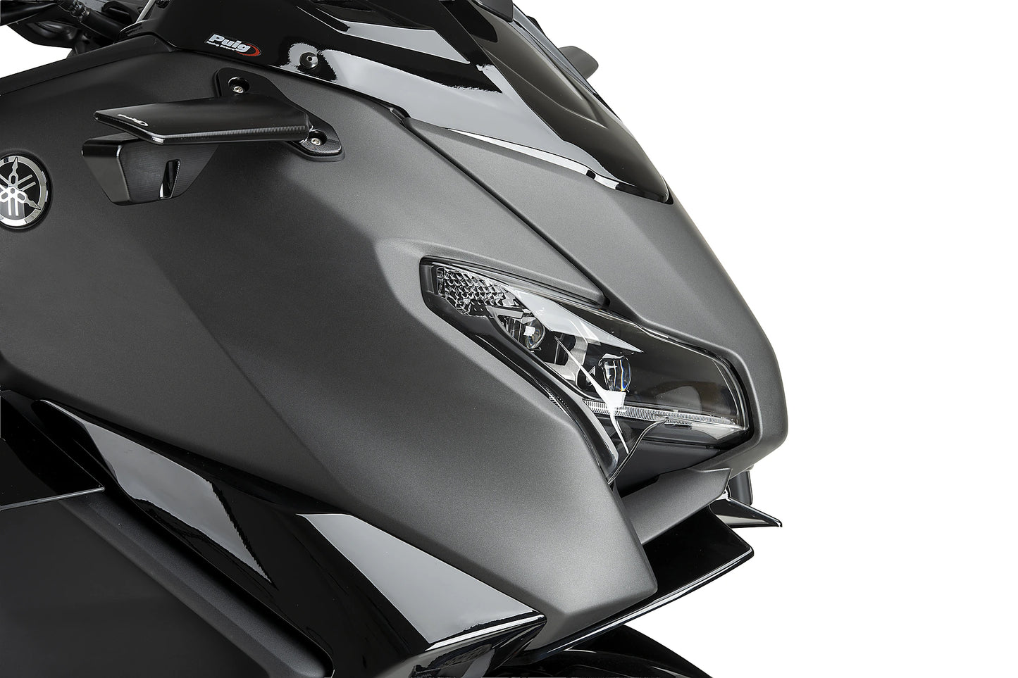 PUIG Downforce Naked Front Spoiler | mit ABE | schwarz | passend für Yamaha T-MAX 560 / TECH MAX - Modelle (2025-2026)