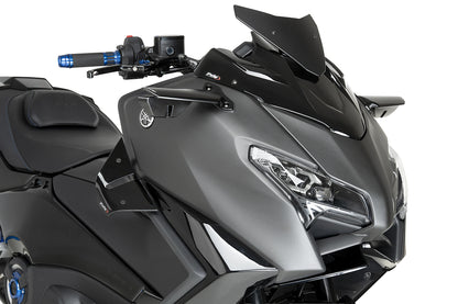 PUIG Downforce Naked Front Spoiler | mit ABE | schwarz | passend für Yamaha T-MAX 560 / TECH MAX - Modelle (2025-2026)