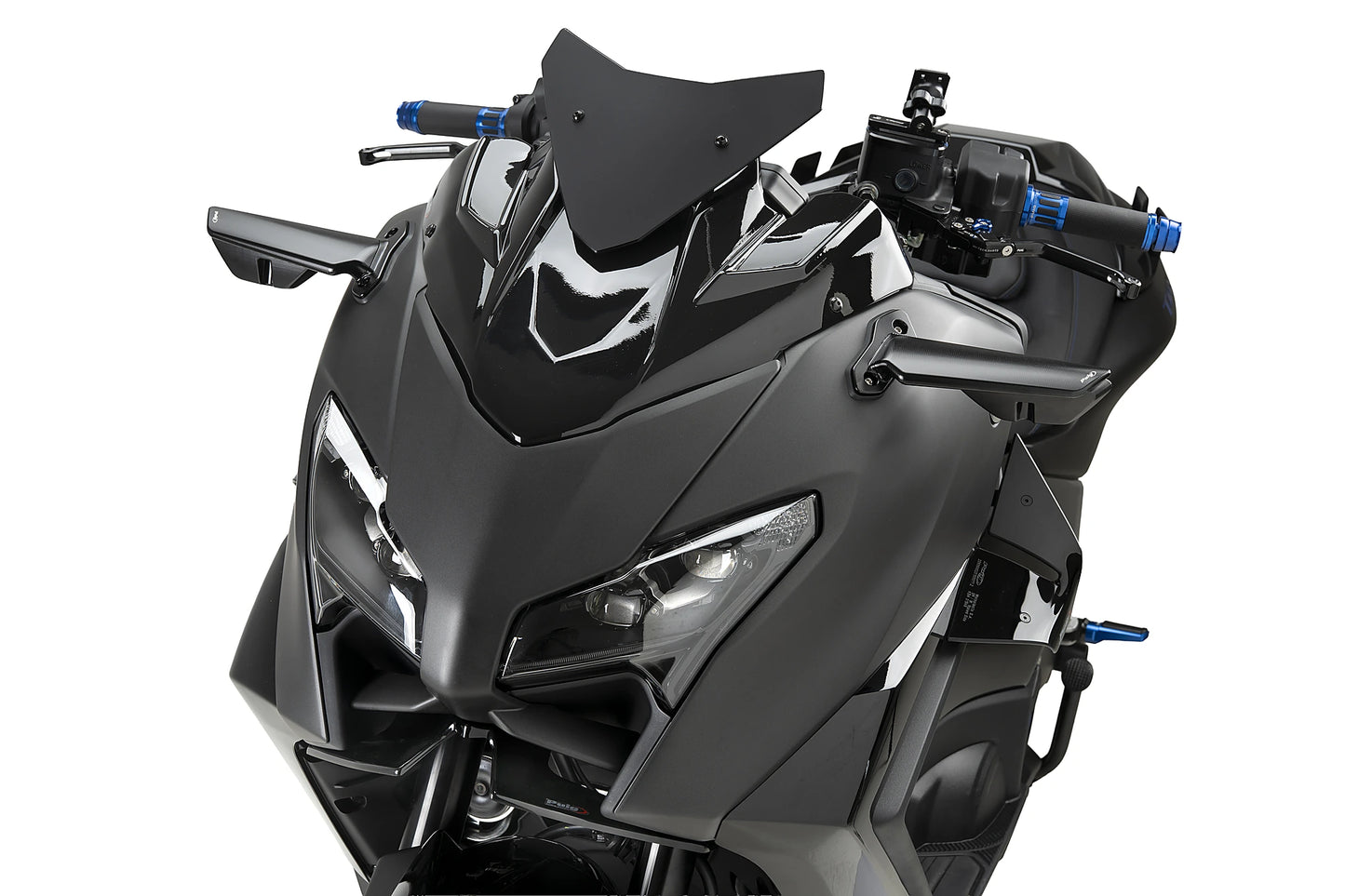 PUIG Downforce Naked Front Spoiler | mit ABE | schwarz | passend für Yamaha T-MAX 560 / TECH MAX - Modelle (2025-2026)